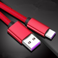 New gaming 3 in 1nylon braid usb type c cable 3.0 phone charger data sync usb cable