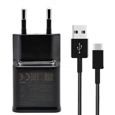 2 in 1 usb type c cable with wall travel adapter for samsung S8 S9