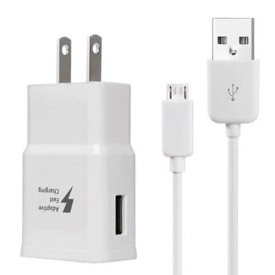 Hot Sale 2 in 1 Travel Usb Wall Charger With Cable For Samsung S6